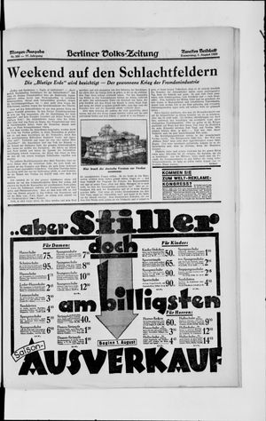 Berliner Volkszeitung on Aug 1, 1929
