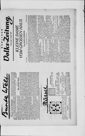 Berliner Volkszeitung vom 01.08.1929