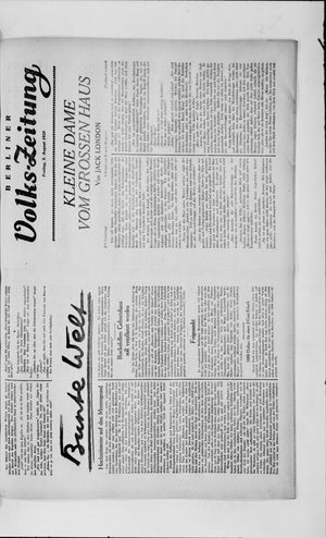 Berliner Volkszeitung on Aug 9, 1929