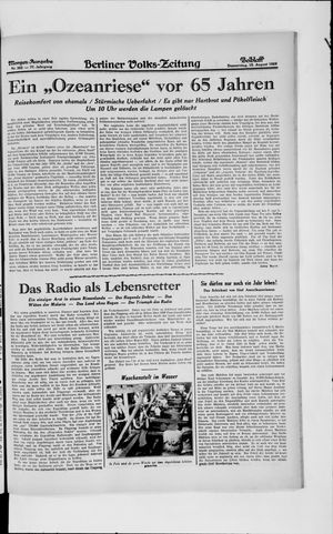 Berliner Volkszeitung vom 15.08.1929