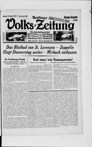 Berliner Volkszeitung on Aug 20, 1929