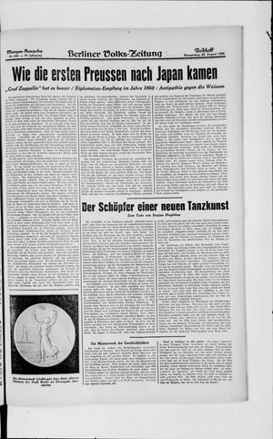 Berliner Volkszeitung vom 22.08.1929