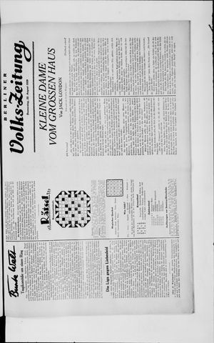 Berliner Volkszeitung on Aug 22, 1929