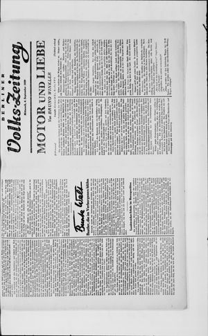 Berliner Volkszeitung on Sep 4, 1929