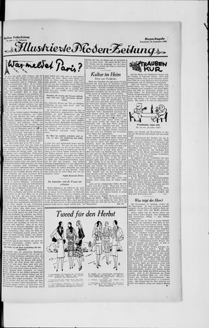 Berliner Volkszeitung on Sep 14, 1929