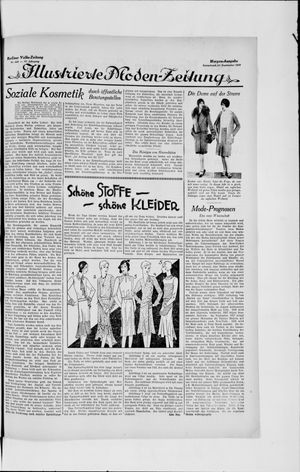 Berliner Volkszeitung vom 21.09.1929