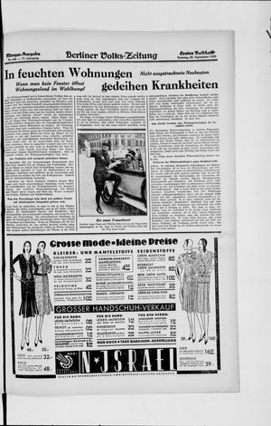 Berliner Volkszeitung on Sep 22, 1929