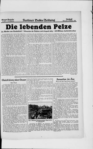 Berliner Volkszeitung vom 02.10.1929
