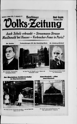 Berliner Volkszeitung vom 05.10.1929