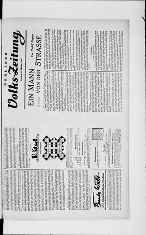 Berliner Volkszeitung on Oct 6, 1929