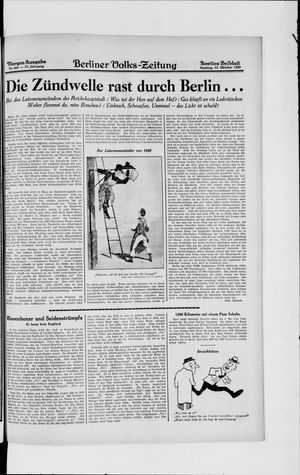 Berliner Volkszeitung vom 13.10.1929