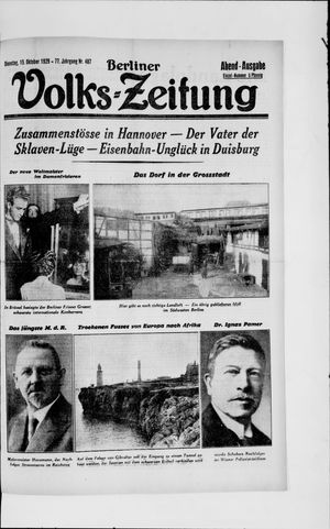 Berliner Volkszeitung on Oct 15, 1929