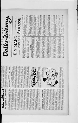 Berliner Volkszeitung on Oct 16, 1929