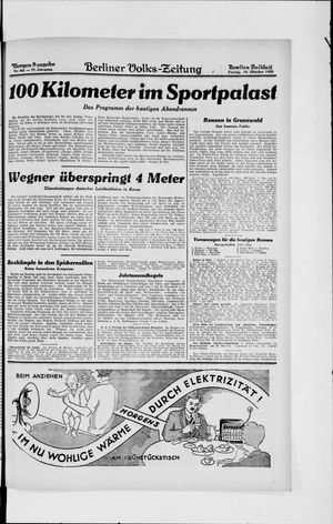Berliner Volkszeitung vom 18.10.1929