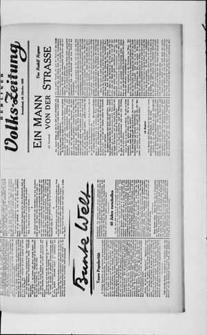 Berliner Volkszeitung vom 19.10.1929