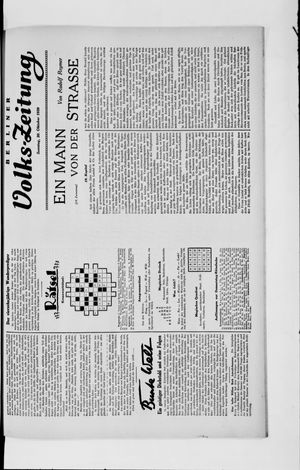 Berliner Volkszeitung vom 20.10.1929