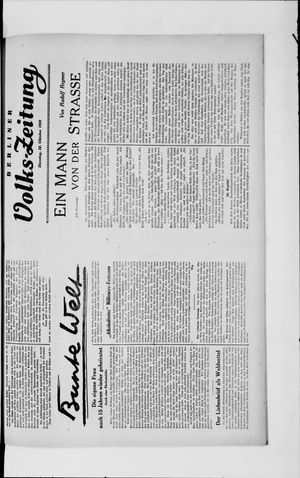 Berliner Volkszeitung on Oct 22, 1929