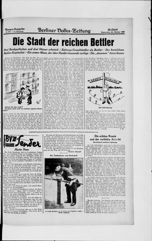 Berliner Volkszeitung on Oct 24, 1929