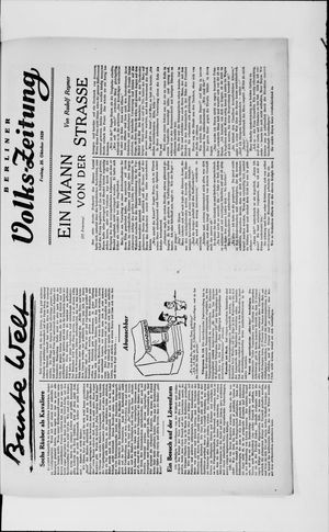 Berliner Volkszeitung vom 25.10.1929