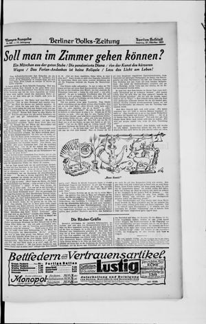 Berliner Volkszeitung on Oct 27, 1929
