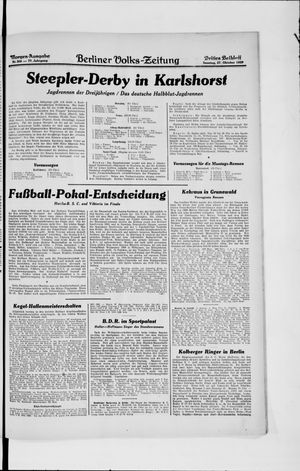 Berliner Volkszeitung vom 27.10.1929