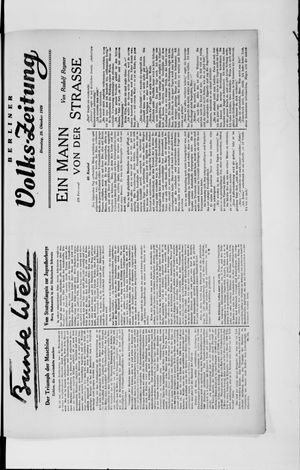 Berliner Volkszeitung on Oct 29, 1929