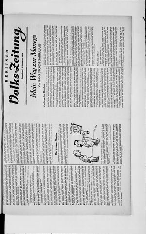 Berliner Volkszeitung on Nov 2, 1929