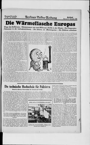 Berliner Volkszeitung on Nov 6, 1929