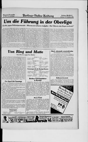 Berliner Volkszeitung on Nov 10, 1929