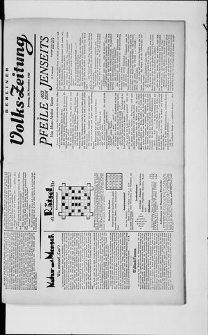 Berliner Volkszeitung on Nov 10, 1929