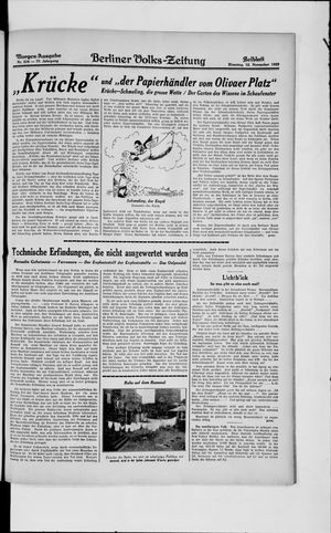 Berliner Volkszeitung vom 12.11.1929