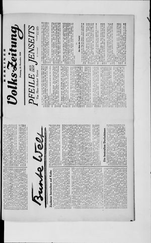 Berliner Volkszeitung vom 12.11.1929