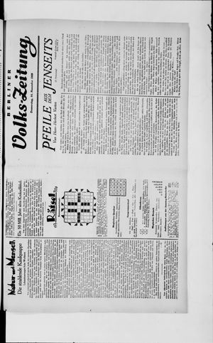 Berliner Volkszeitung on Nov 14, 1929