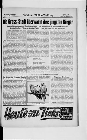 Berliner Volkszeitung vom 15.11.1929