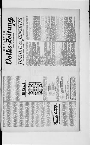Berliner Volkszeitung on Nov 17, 1929
