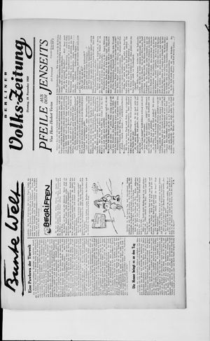 Berliner Volkszeitung on Nov 19, 1929