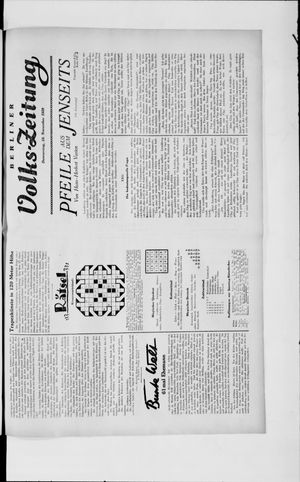 Berliner Volkszeitung on Nov 28, 1929