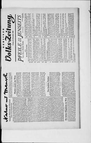Berliner Volkszeitung on Nov 29, 1929