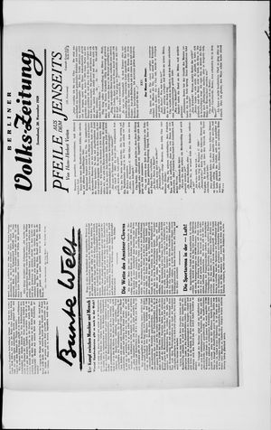 Berliner Volkszeitung vom 30.11.1929