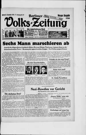 Berliner Volkszeitung vom 04.12.1929