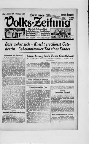 Berliner Volkszeitung on Dec 6, 1929