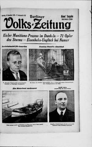 Berliner Volkszeitung vom 10.12.1929