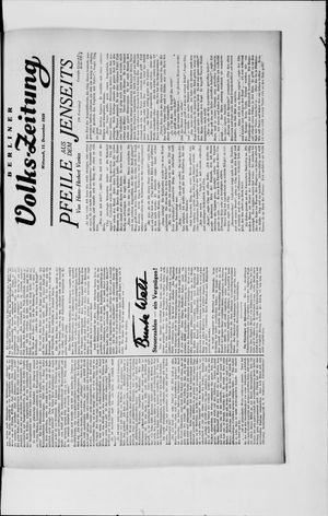 Berliner Volkszeitung vom 11.12.1929