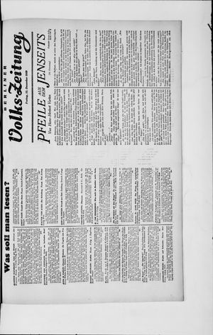 Berliner Volkszeitung on Dec 13, 1929