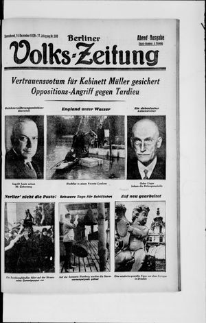 Berliner Volkszeitung vom 14.12.1929