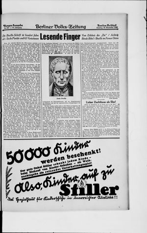 Berliner Volkszeitung vom 15.12.1929