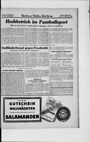 Berliner Volkszeitung vom 15.12.1929
