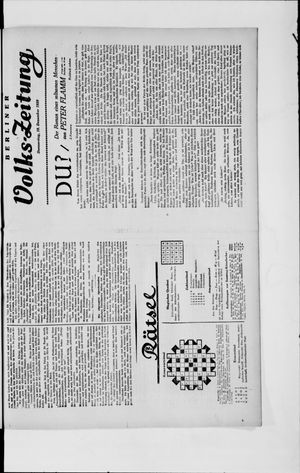 Berliner Volkszeitung on Dec 19, 1929