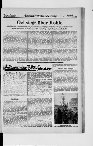 Berliner Volkszeitung vom 24.12.1929