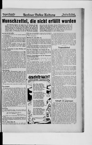 Berliner Volkszeitung vom 25.12.1929